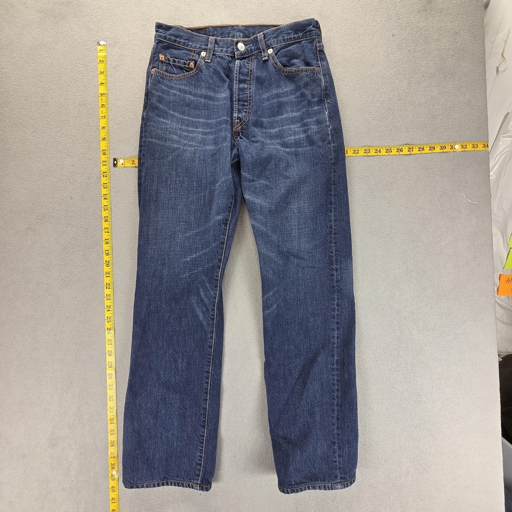 VTG Levis 501 Jeans Mens Blue Medium Wash Straight Regular Button Fly Fits 28x30